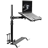 VIVO Single Laptop Car Mount, Fully Adjustable Extension, Notebook Stand for Trucks, Vans, and SUVs, Articulation and Height Adjustment, Black, MOUNT-CAR01