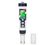 ORAPXI pH Salinity Tester 5 in 1 pH Salt TDS EC Temp Meter for Hydroponic System Saltwater Pool pH and PPM Meter Water Tester for Indoor Plant Grow, Hot Tub, Spa, Aquarium, Home Brewing
