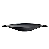MOOSSE Premium Korean BBQ Grill Pan, Chosun Griddle, Enameled Cast Iron Grill for Induction Cooktop, Stove, Oven, No Seasoning Required, 13”