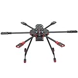 QWinOut Q705 Six-axls Folding Arm Hexacopter Aircraft Frame Kit 705MM 6-Axls Airframe with Landing Gear Skid for DIY Drone