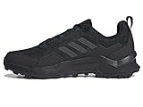 adidas Men's Terrex Ax4 Wide Hiking Sneaker, Black/Carbon/Grey, 11