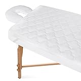 2-Piece Waterproof Massage Table Sheet Set, Extra Soft, Cushy, for Massage Tables, Includes Massage Fitted Sheet and Face Rest Cover, White