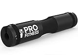 ProFitness Barbell Pad Squat Pad- Shoulder Support for Squats, Lunges & Hip Thrusts - For Olympic or Standard Bars (Jet Black)