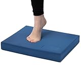 StrongTek Professional Foam Exercise Balance Pad - 15.8' x 13' x 2', High-Density TPE Foam Knee Pad, Non-Slip & Water-Resistant, for Balance Training, Physical Therapy, Yoga, and More (Blue)