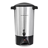 Hamilton Beach 45 Cup Coffee Urn and Hot Beverage Dispenser, Silver