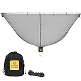 Wise Owl Outfitters Bug Net - The SnugNet Mosquito Net for Hammocks - Premium Quality, Waterproof, Mesh Netting w/Double-Sided Zipper - Essential Camping Gear, Black