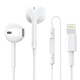 Earbuds Wired for iPhone Headphones with Lightning Connector [MFi Certified] Headsets Built-in Mic & Volume Controller, Noise Isolating Earphones Corded Compatible with iPhone 14/13/12/11/XS/8/7/Pro