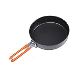 Fire-Maple 7.6 Inch Camping Frying Pan w/Nonstick Coating | Durable Lightweight Camping Skillet for Cooking Egg Steak | Outdoor Kitchen Equipment Gear | Portable Backpacking Cooking Pan