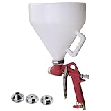 1.45 Gallon Air Hopper Spray Guns Paint Texture Drywall Wall Painting Sprayer with 3 Nozzles, Red