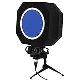 Professional Microphone Isolation Shield with Pop Filter,Reflection Filter for Recording Studios, Sound-absorbing Foam for Noise and Reflection Reduction for Recording,Singing,Podcasts,live stream