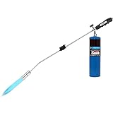 Weed Torch Propane Burner,Blow Torch,50,000BTU,Gas Vapor, Self Igniting, with Flame Control Valve and Ergonomic Anti-slip Handle