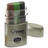 HME 3 Color Camo Face Paint 'Mess-Free' Application Stick - Long-Lasting Easy-to-Use Concealment Makeup for Hunting