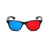 Red and Blue 3D Glasses Universal TV Movie Dimensional Video Frame 3D Glasses DVD Game Glass 3D Style Glasses for 3D Movies Games, 3D Viewing Glasses, Light Simple Design，Televisions and Video