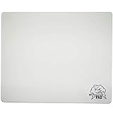SkyPAD Glass 3.0 Gaming Mouse Pad | Professional Large Mouse Mat | Special Glass Surface with Improved Precision and Speed (White, Cloud Logo White Model 300 x 350 mm)
