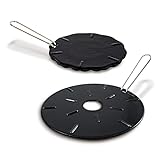 Cast Iron Heat Diffuser for Gas Stove – 2 Sizes Included – 8.25 and 6.75 Inch Heat Diffusers for Electric Stove - Gas Heat Plate - Cast Iron Simmer Plate for Gas Burners