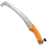 Pruning Manual Hand Saw // Hand Held or with Extension Manual Pole Saw for Tree Trimming // Fits All Extension Poles with Standard US Acme Thread // Tree Limb Hand Saw (Pole Sold Separately)