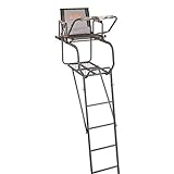 Guide Gear 15.5' Climbing Ladder Tree Stand for Hunting with Mesh Seat, Hunting Gear, Equipment, and Accessories