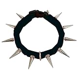 CoyoteCollar Black Dog Collars for Small Dog Breeds; Adjustable Spiked Dog Collar by CoyoteVest