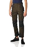 Caterpillar Men's Trademark Work Pants Built from Tough Canvas Fabric with Cargo Space, Classic Fit, Dark Earth/Black, 32W x 30L