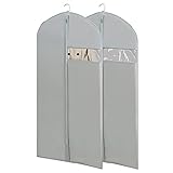Garment Bags for Travel, 50'' Garment Bags for Hanging Clothes, Suit bag (Set of 2, 23.3'' X 50'')