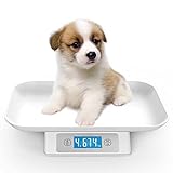 Digital Baby Scale for Pets, Accuracy 1g/0.035oz, Measuring Range 0.1oz-33lbs,Unit g/kg/lb/oz/tl/ml, Suitable for Kitten Puppy Rabbit Tortoise Snake Etc