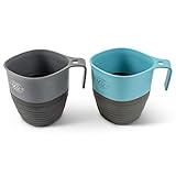 UCO Collapsible Cup for Camping, Backpacking, and Hiking, 12 Ounces (2 Pack)