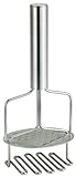 HIC Kitchen Dual-Action Potato Masher and Ricer, 18/8 Stainless Steel,Silver