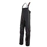 Grundens Men’s Weather Watch Sport Fishing Bib Trousers | Waterproof, Stain-Resistant, Black, Large (2021)