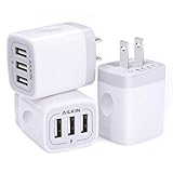 Wall Charger, USB Charger Adapter, 3.1A/3Pack Muti Port Fast Charging Station Power Charge Base Block Plug for iPhone 15 14 13 12 Pro/SE/11Pro Max/X/8 Plus, Samsung S21/S10/S9/S8, Kindle Fire USB Plug