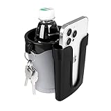 Accmor 3-in-1 Bike Cup Holder with Cell Phone Keys Holder, Bike Water Bottle Holders,Universal Bar Drink Cup Can Holder for Bicycles, Motorcycles, Scooters, Black Grey