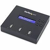 StarTech.com Standalone 1 to 2 USB Flash Drive Duplicator / Cloner / Eraser, Multiple USB Thumb Drive Copier / Sanitizer, System File / Sector-by-Sector Copy, 1.5 GB/min, 3-Pass Erase, LCD (USBDUP12)