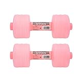 Timpfee Watered Dumbbells Premium Plastic Water-Filled Dumbbells for Sports Exercise Weightlifting Home Portable and Adjustable Floating Barbell Equipment for Water Aerobics Weight Loss