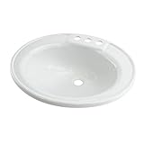 Lippert Replacement Oval Lavatory Sink for RVs, Manufactured Homes, Travel Trailers, 5th Wheels and Motorhomes