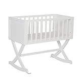 Dream On Me Luna/Haven Cradle, White , 37x19x31.5 Inch (Pack of 1)