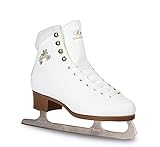 Botas - Model: Stella/Made in Europe (Czech Republic) / Figure Ice Skates for Girls, Kids/Nicole Blades/Color: White, Size: Kids 13