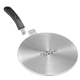 ACTIV CUISINE 7.9 Inch Heat Diffuser for Glass Cooktop, Stainless Steel Induction Adapter Simmer Plate, Gas Stove Converter Disk with Detachable Handle
