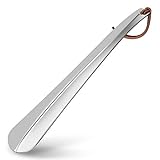 Shoe Horn Long 12 Inch，Premium Stainless Steel Shoehorn. Shoe Helper for Seniors, Shoe Horns for Pregnant Woman, Metal Shoe Horn for Kids or Adults.