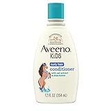 Aveeno Kids Curly Hair Conditioner With Oat Extract & Shea Butter, Gently Nourishes & Hydrates for Defined Curls, Tear-Free & Suitable for Sensitive Skin, Hypoallergenic, 12 fl. Oz