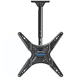 MOUNTUP Ceiling TV Mount for Most 24''- 65'' TVs, Hanging TV Ceiling Mount for 32 43 50 55 60 65 inch TVs, Full Motion Height Adjustable TV Mount Bracket, Holds up to 99lbs, Max VESA 400x400mm, MU0039