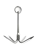 US Stainless Stainless Steel 316 Hook Anchor 8' (200mm) Marine Grade Grapple Grappling Hook