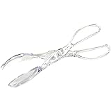 Chef Craft Premium Salad Scissor Tongs, 11 inches in length, Clear