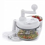 As Seen on TV Chefdini- Salsa Maker Vegetable Chopper and Food Processor, White