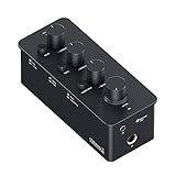 Fosi Audio SK01 Headphone Amplifier Equalizer Preamp with Bass Midrange Treble Tone Control and Loudness Compensation Portable Class A Analog Amp for Electric Guitar Instrument with 3.5mm 6.35mm Jacks