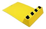 PROGRIP 905010 Adhesive Parking Guide with Wheel Chock and Mat, Yellow