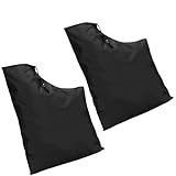 2 Pack Leaf Blower Vacuum Bag, Replacement Leaf Blower Storage Bag, Leaf Collection Bag With Zippered Bottom And Drawstring Closure For Shredder Accessories, Garden Vacuum Cleaner, Leaf Blowers