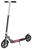 Mongoose Trace Youth/Adult Kick Scooter Folding and Non-Folding Design, Regular, Lighted, and Air Filled Wheels, Multiple Colors, Grey/Red , 180mm Wheels