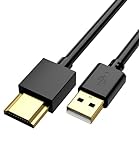 FAWETTY USB to HDMI Charger Cable Cord 3.3FT/1M USB to HDMI Adapter Cable for Mac iOS Windows 12/11/10/Vista/XP, HDTV, Satellite Box, Blu-Ray Player, etc