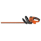 BLACK+DECKER Electric Hedge Trimmer, 22-Inch Blade, Corded (BEHT350FF) Orange