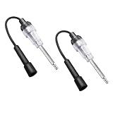 Osilly Car Inline Spark Plug Tester, Automotive Engine Ignition Spark Plug Light Checker, 2 Pcs Straight Boot Tool, Small Armature Diagnostic Detector Tool for Cars Lawnmower Motorcycles