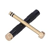 BTIHCEUOT Fire Piston, Fire Starter Survival Tool Aluminum Alloy Brass Fire Starters for Campfires Emergency Survival Kits Camping Hiking